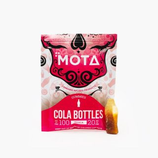 Mota Gummies – Indica Cola Bottle Gummies 100mg THC 20mg CBD