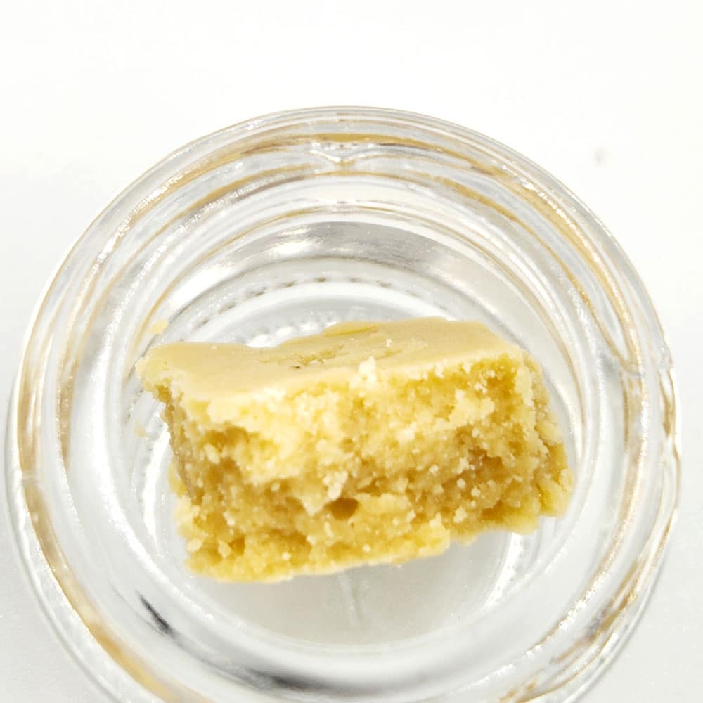 Purple Drank strain Crumble concentrates close up from Chronic Store