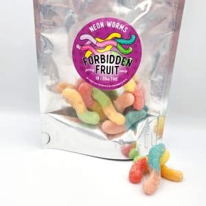 Forbidden Fruit Gummy worms THC Edible Package