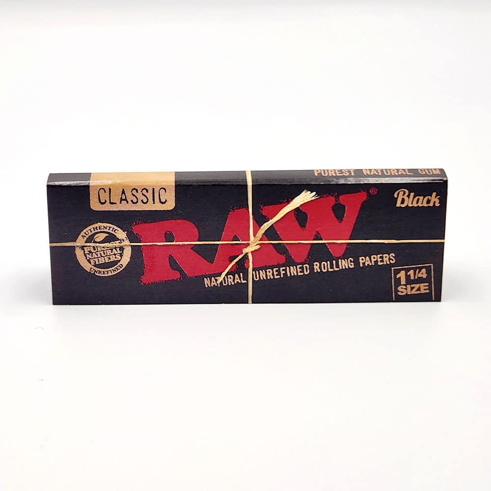 Buy RAW - Natural Unrefined Rollings Papers (Black) | Chronic Store