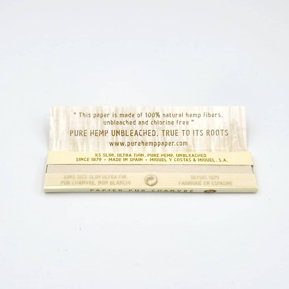 King Size Smoking Thinnest Unbleached Medium Rolling Papers From Chronic Store