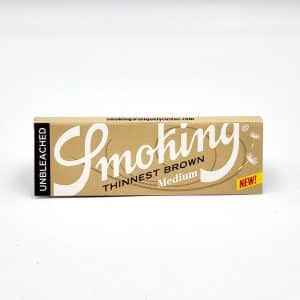 Smoking Thinnest Brown Unbleached Medium Rolling Papers