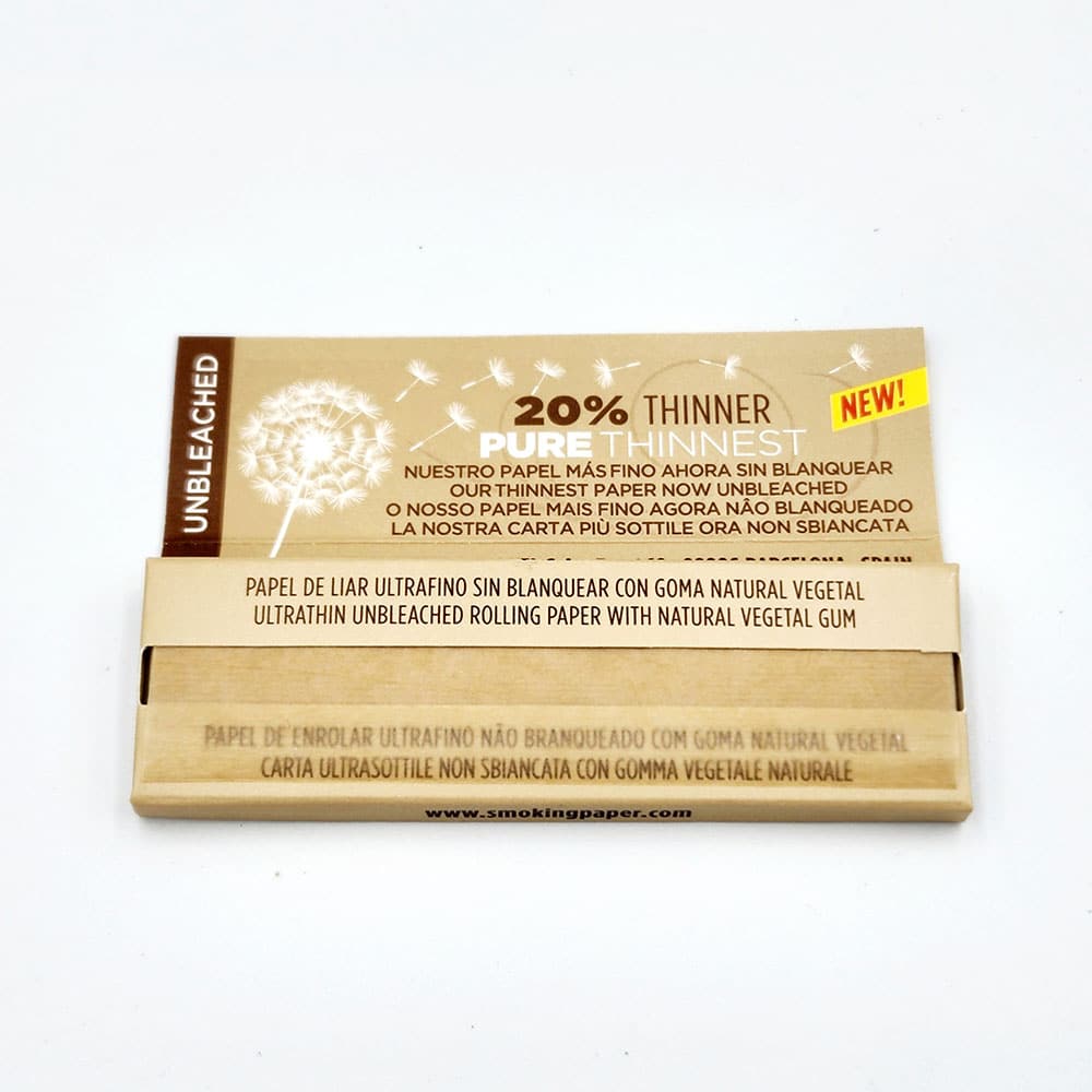 Smoking Thinnest Brown Unbleached Medium Rolling Papers From Chronic Store