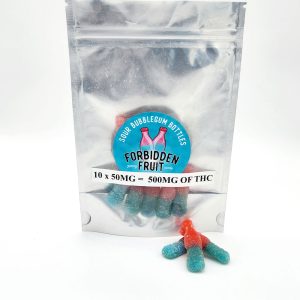 sour bubblegum bottle edible forbidden fruit 500mg