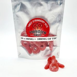 tingly strawberry keys edible forget u not 1000mg forbidden fruit